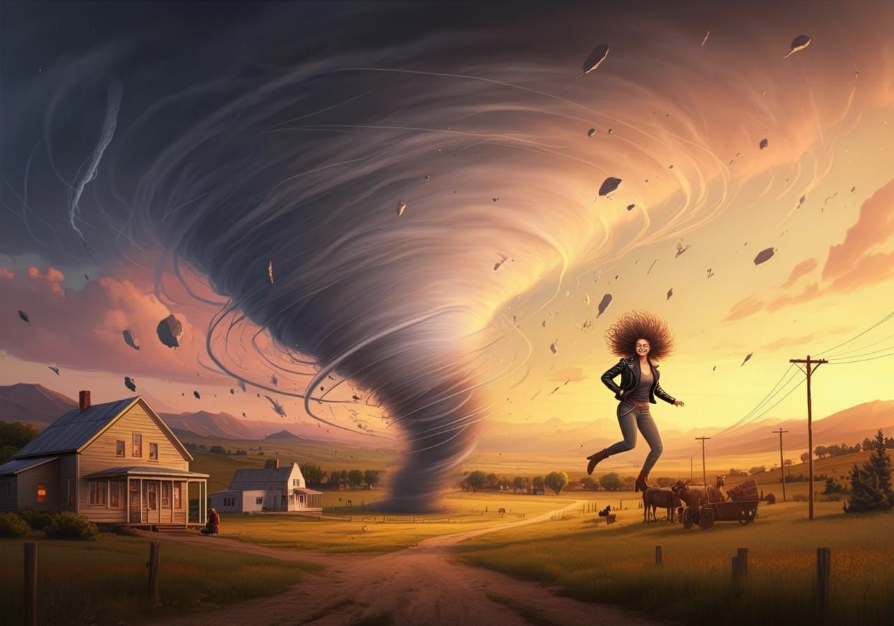 Whimsical Cyclone Wreaks Havoc in Prairie Town