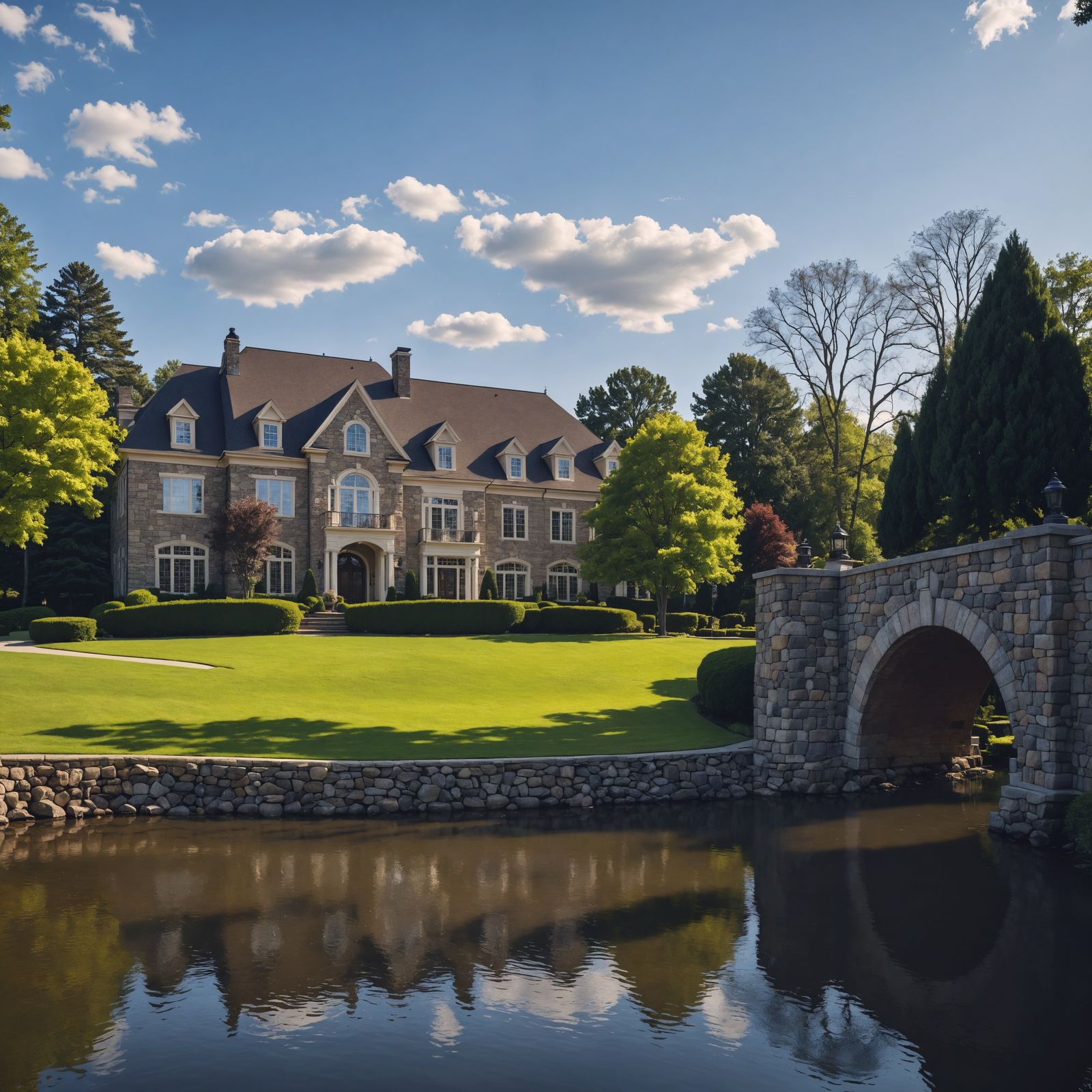 Luxurious Riverfront Mansions in a Gated Community