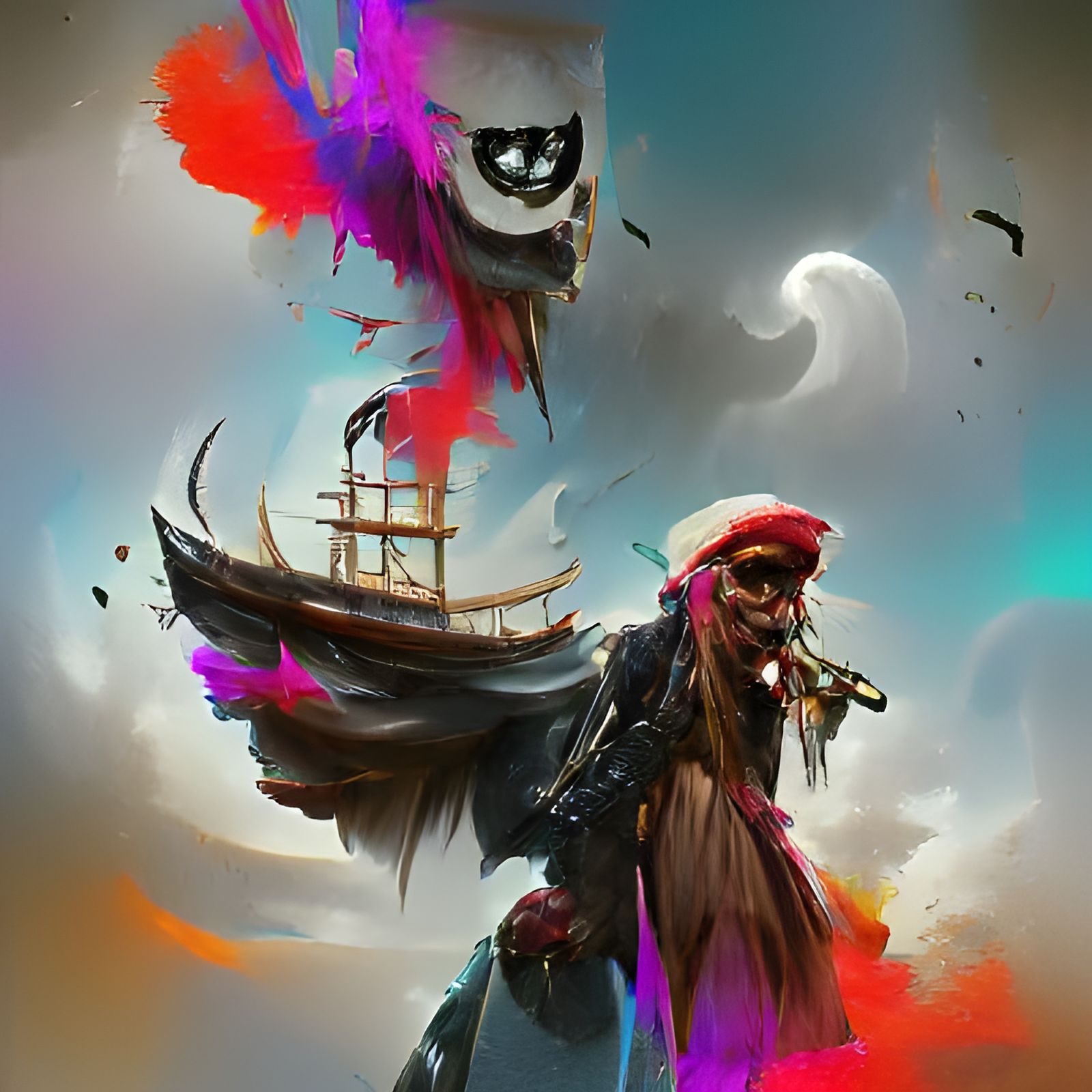 Menacing Undead Pirate Concept Art