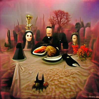 Surreal Gothic Thanksgiving Dinner