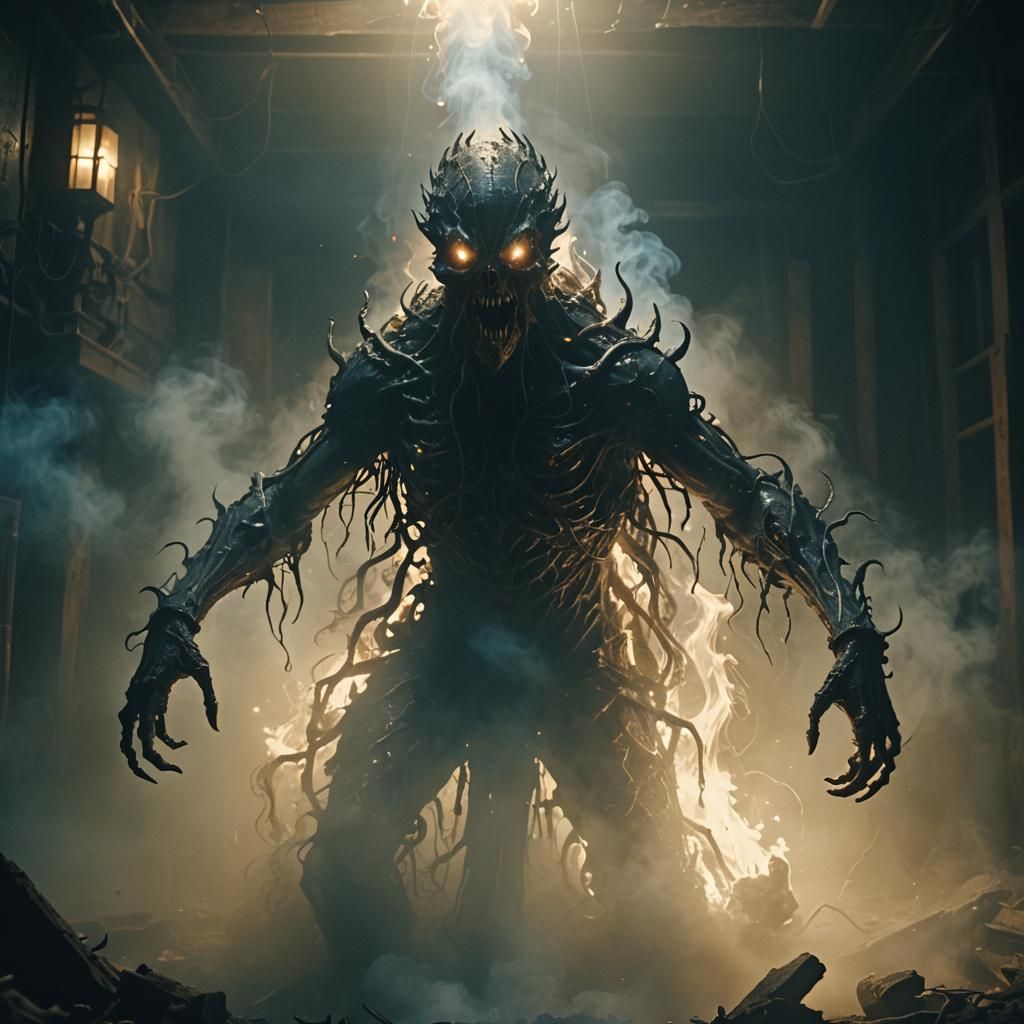 Grotesque Abyssal Entity Emerges in Cinematic Film Still