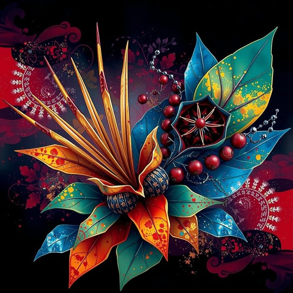 Abstract Art Radiating Positive Qualities