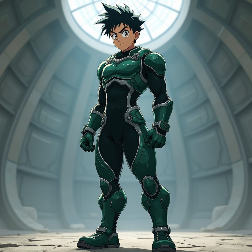 Heroic Teenager in NHA Uniform, My Hero Academia Style