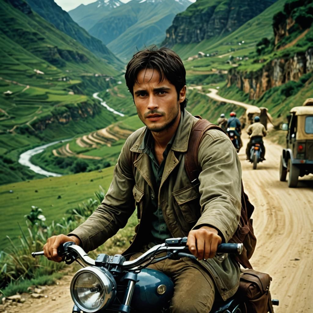 Cinematic Portrait Inspired by Motorcycle Diaries
