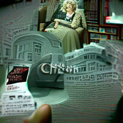 Agatha Christie Book Cover in 3D