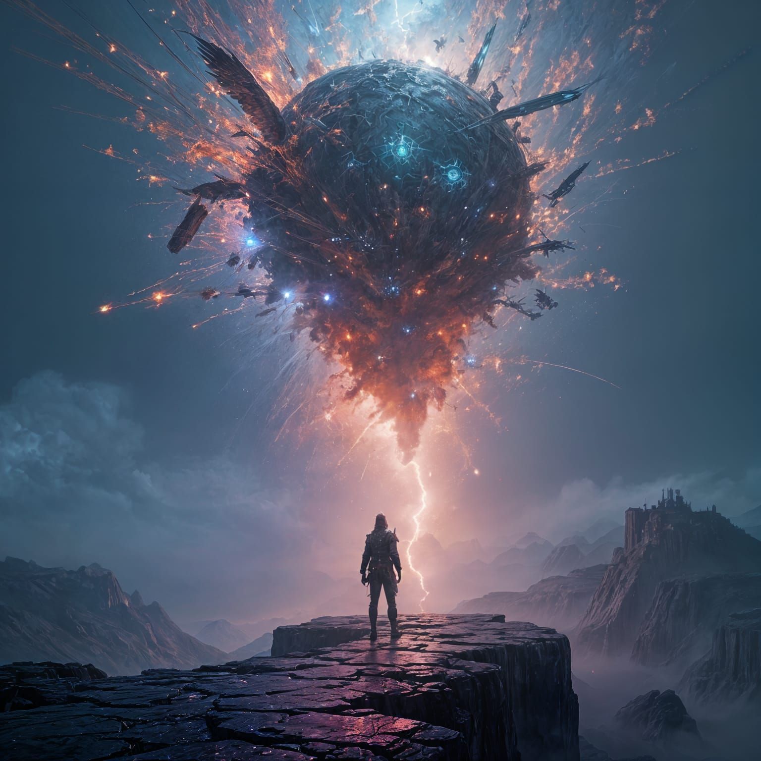 Freedom From AI: Detailed Matte Painting