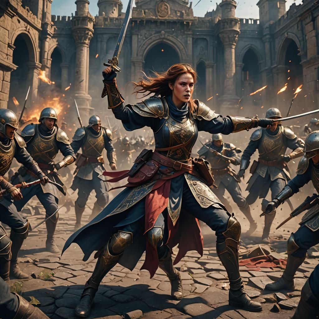 Fantasy Battle Scene in Unreal Engine 5