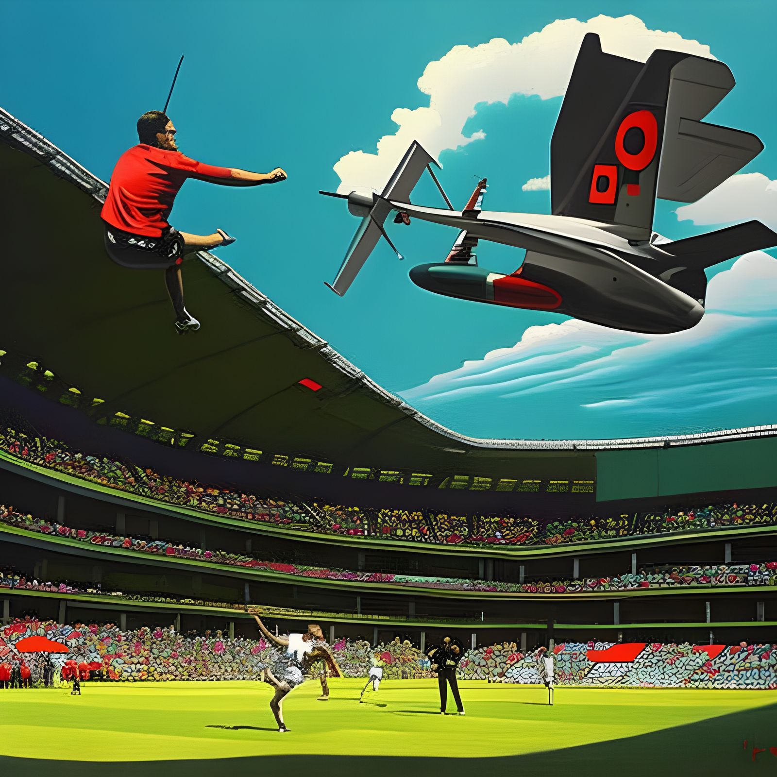 Chaotic Hyper-Real Painting in Abstract Style