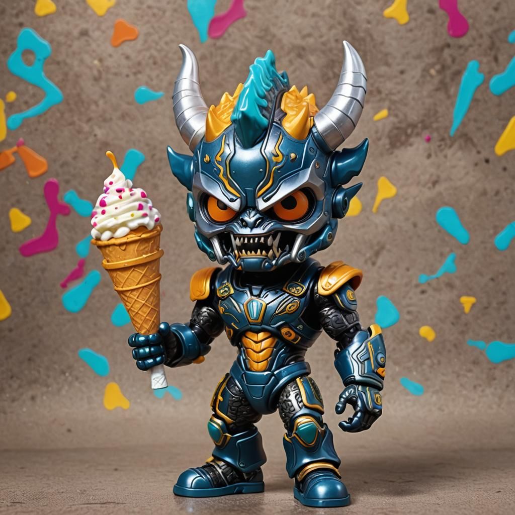 Ice Cream Demon in Funko Pop Style