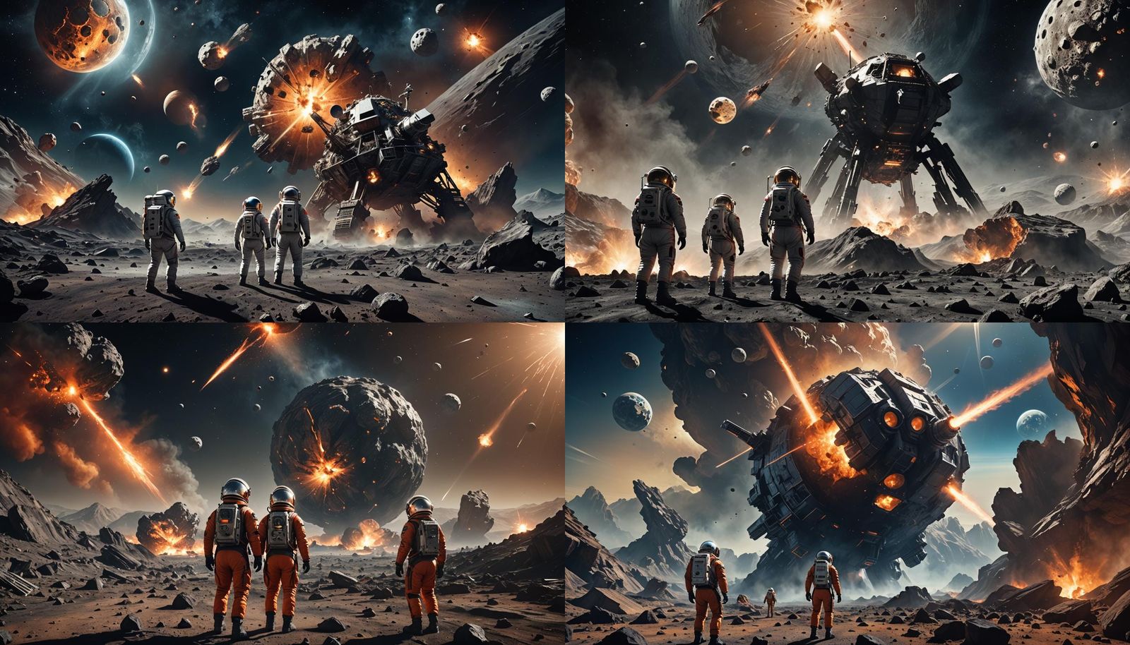 Moonwalkers Witness Asteroid Impacting Earth