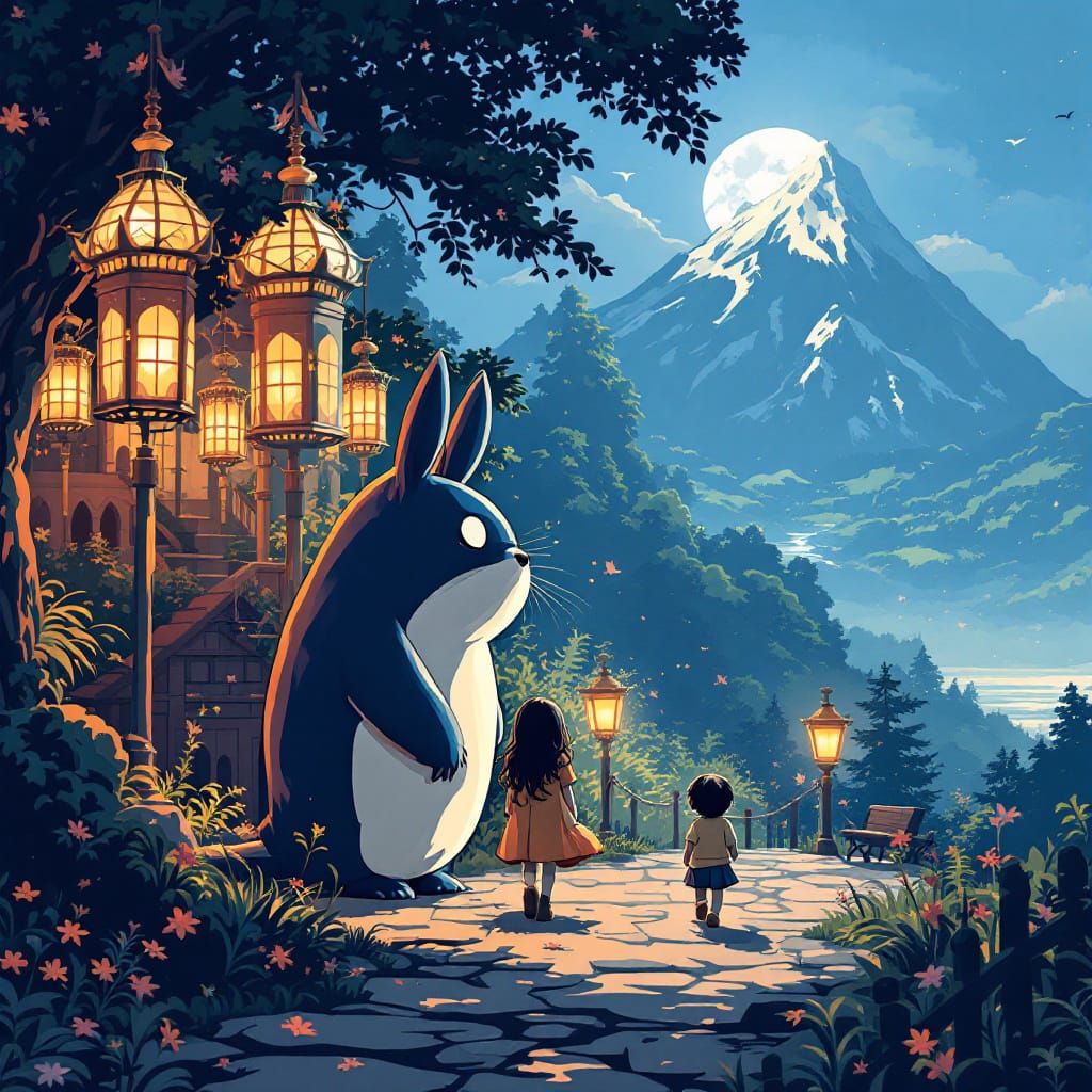 Studio Ghibli Inspired AI Artwork