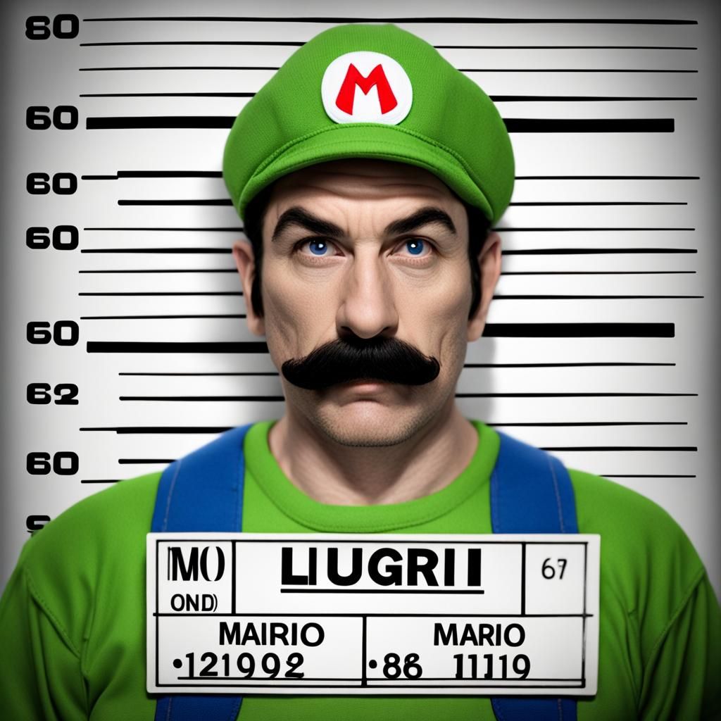 Super Mario and Luigi Mugshots, Realistic Rendering