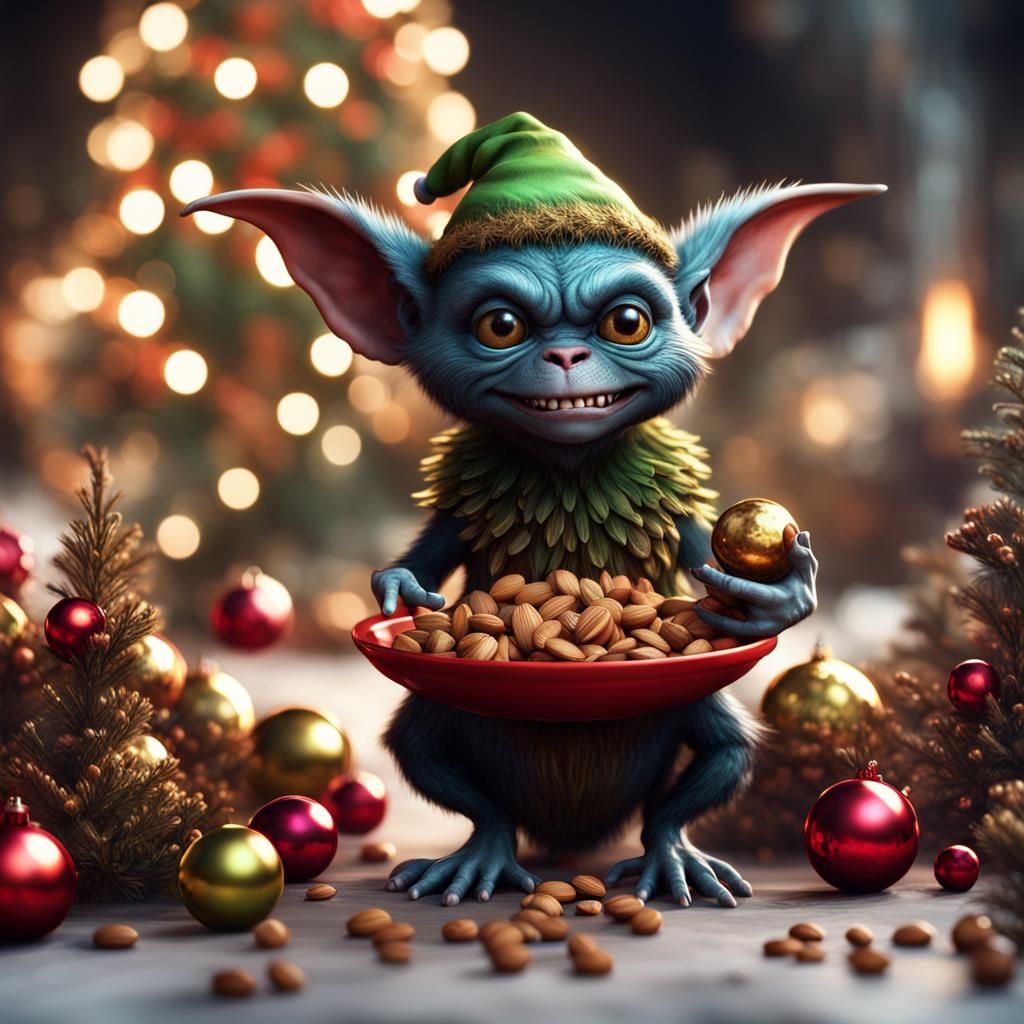 Festive Gremlin Feast: A Detailed Fantasy Concept