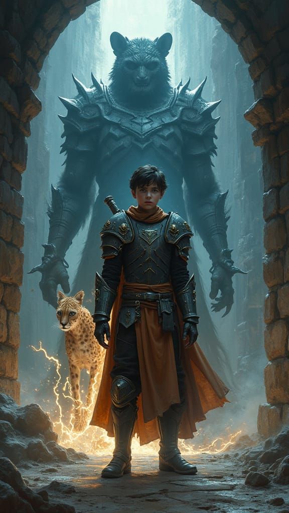 Teen Boy Activates Powers in Dark Fantasy Dungeon