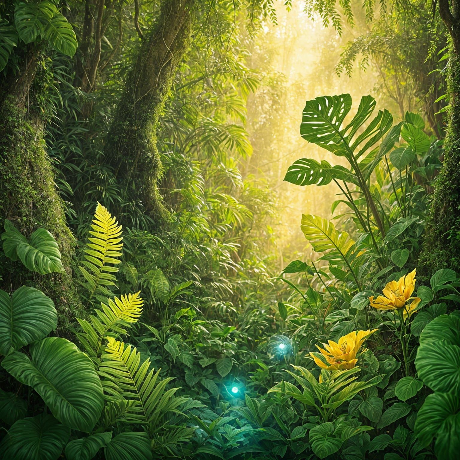 Luminescent Jungle Ride on Gentle Giant Worm