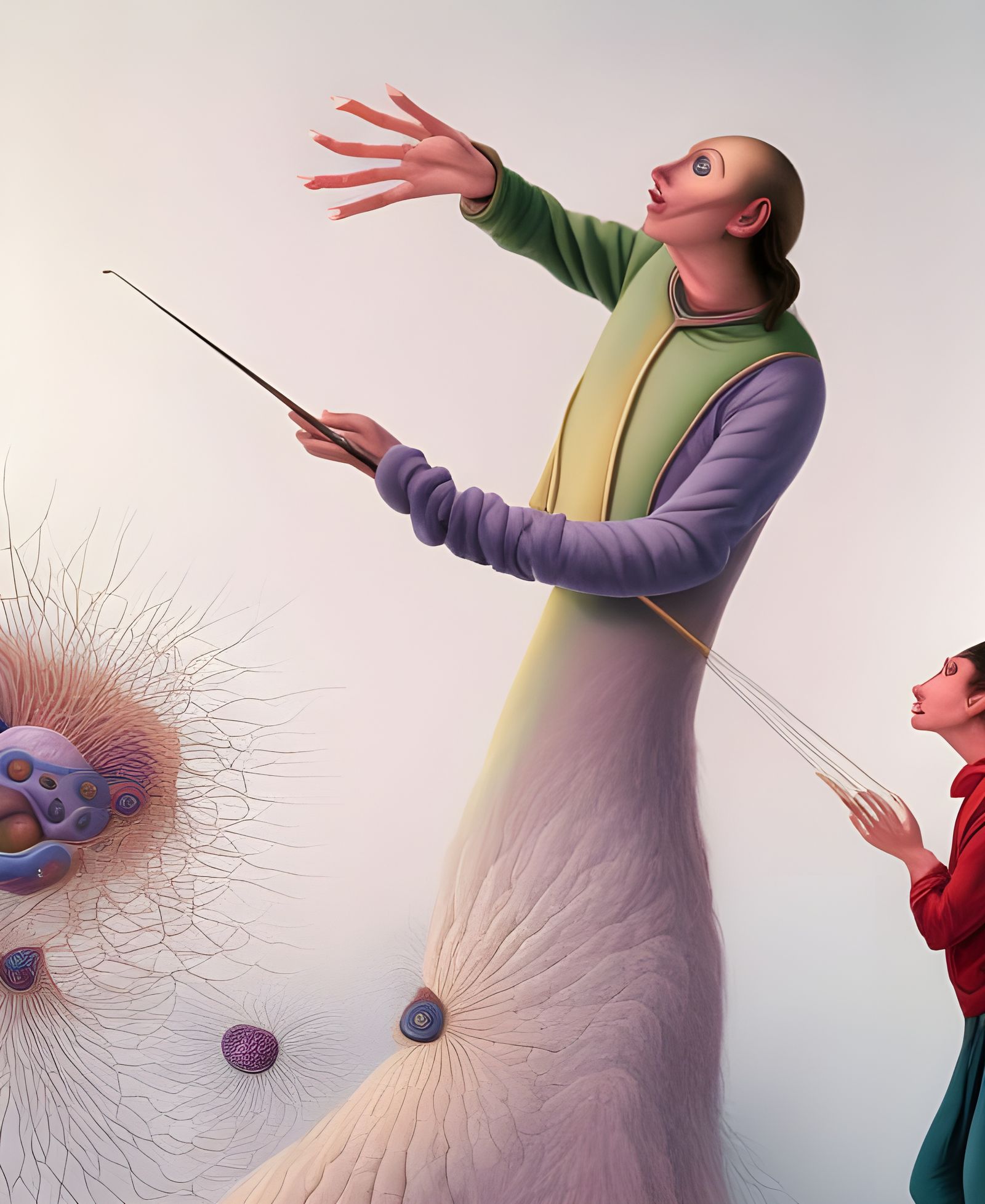 Magical Conductor in a Dreamy Particle System