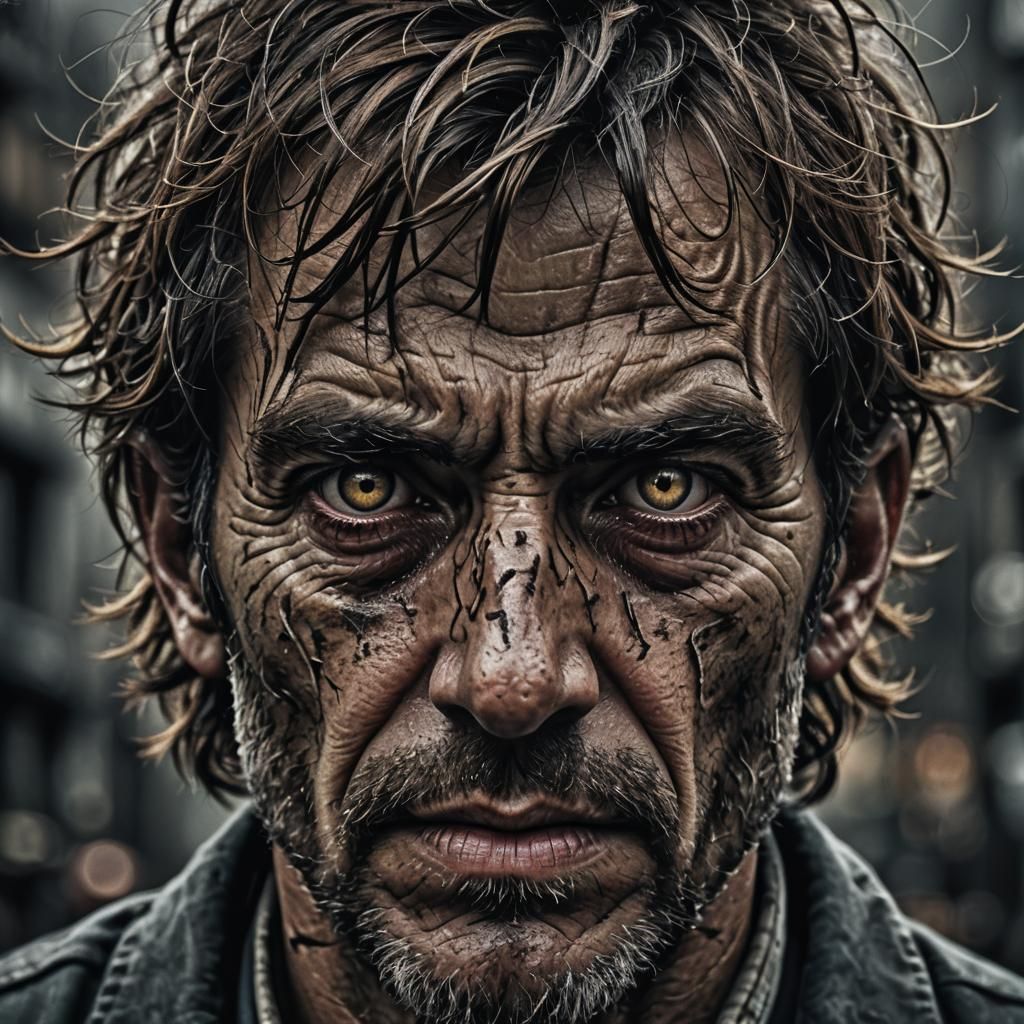 Moody Atmospheric Scene in Hyperrealistic Style