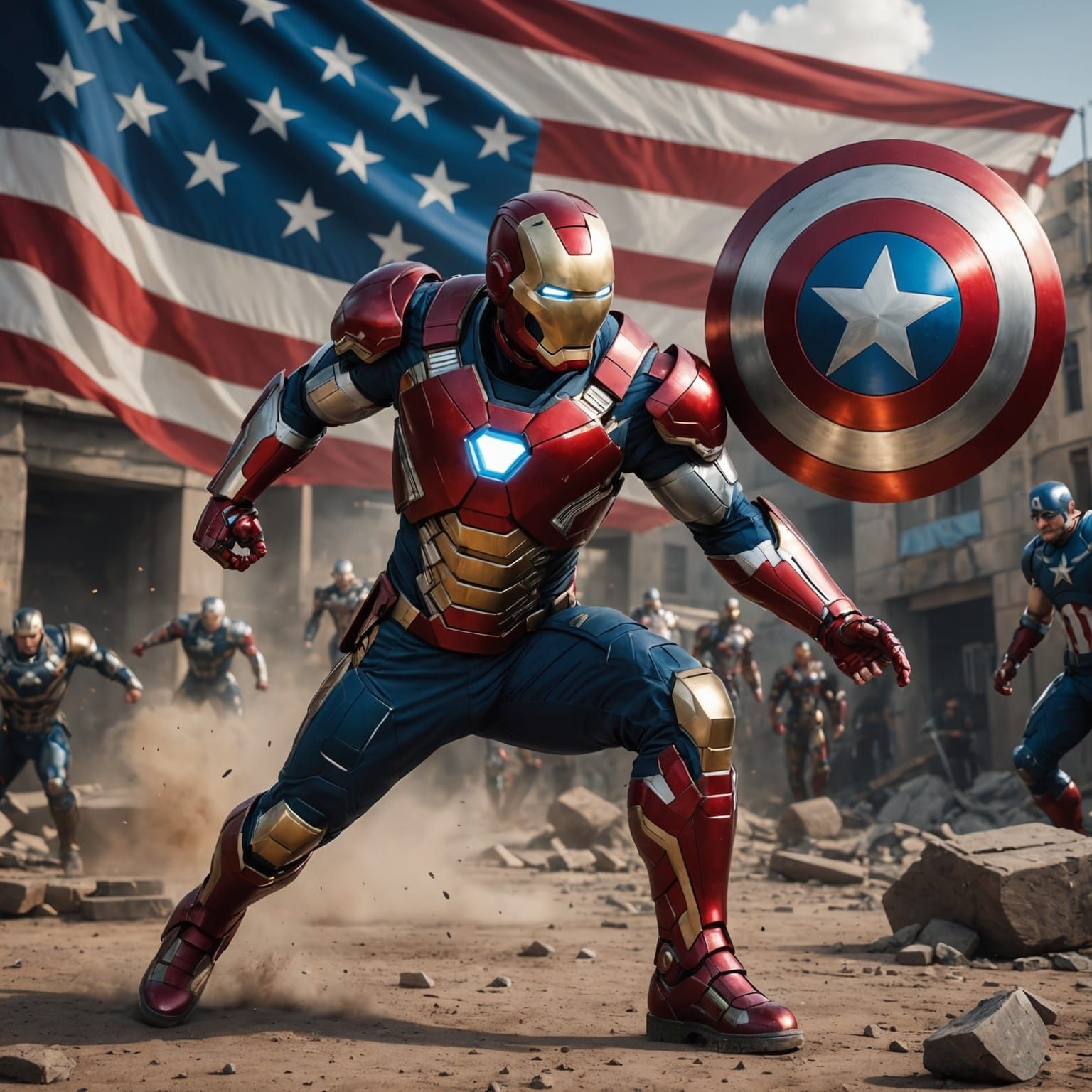 Messi, Captain America, and Thor Team Up