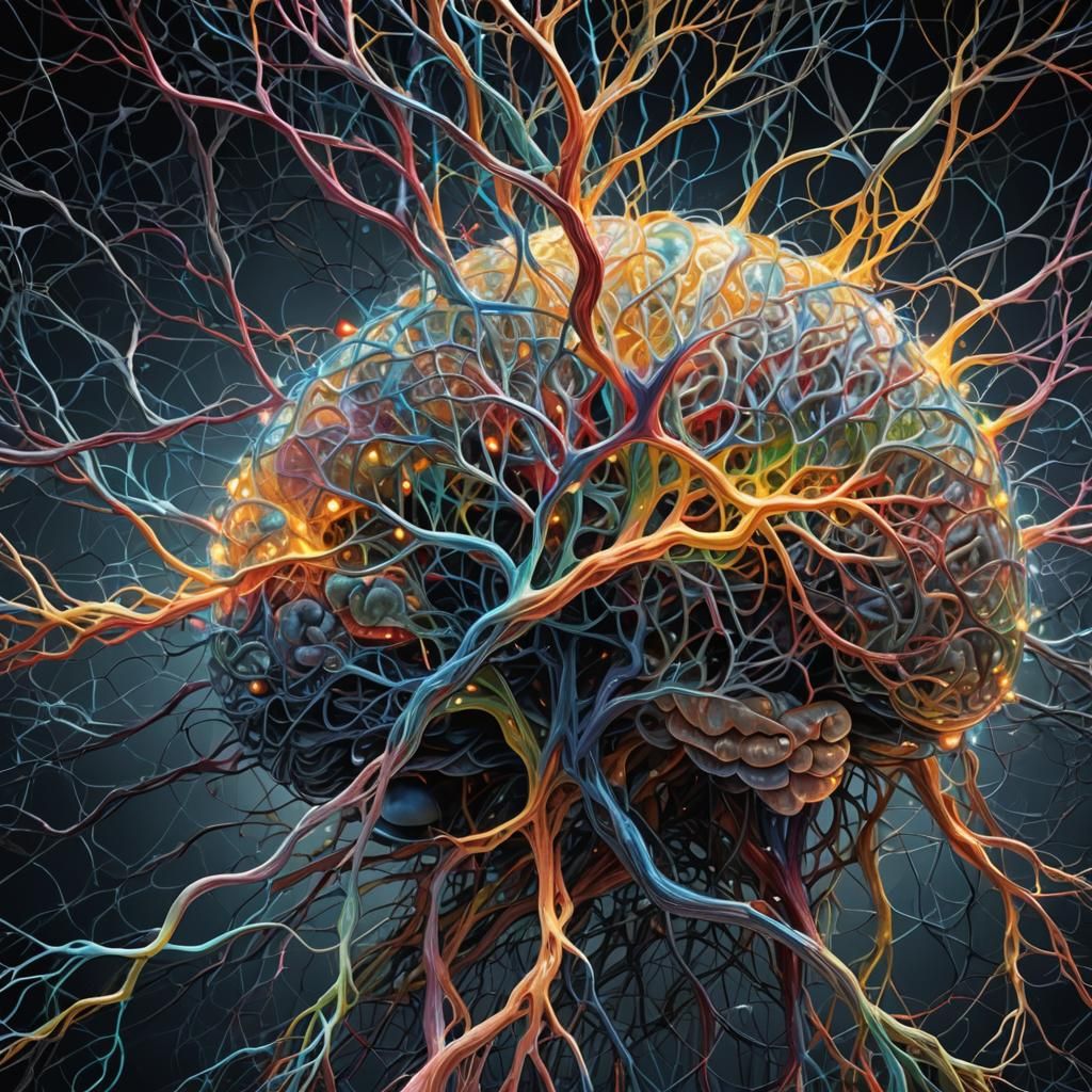 Intricate Neural Network: A Digital Brain in Lights