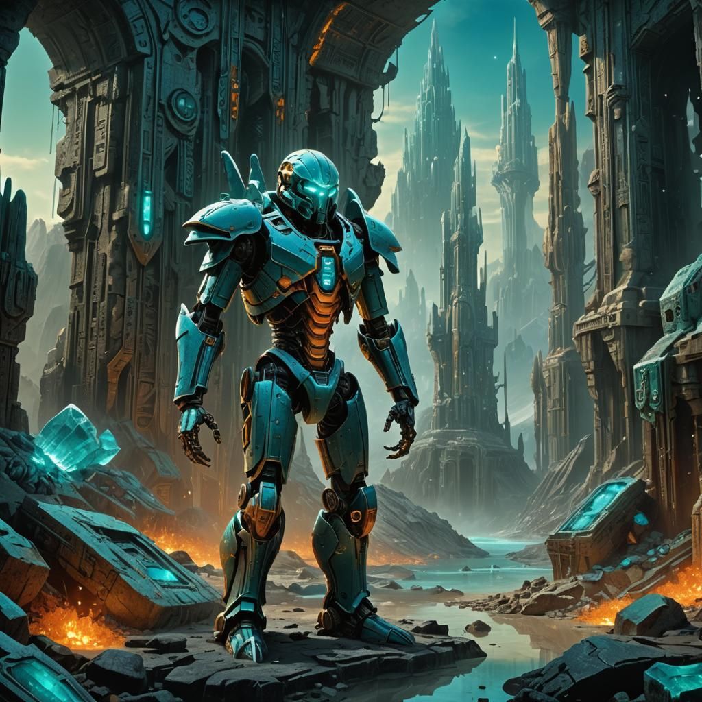Bionicle Crystallization in Ancient Ruins