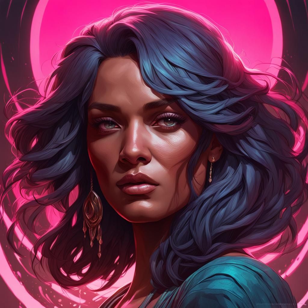 PinkPantheress Portrait in Artgerm Style