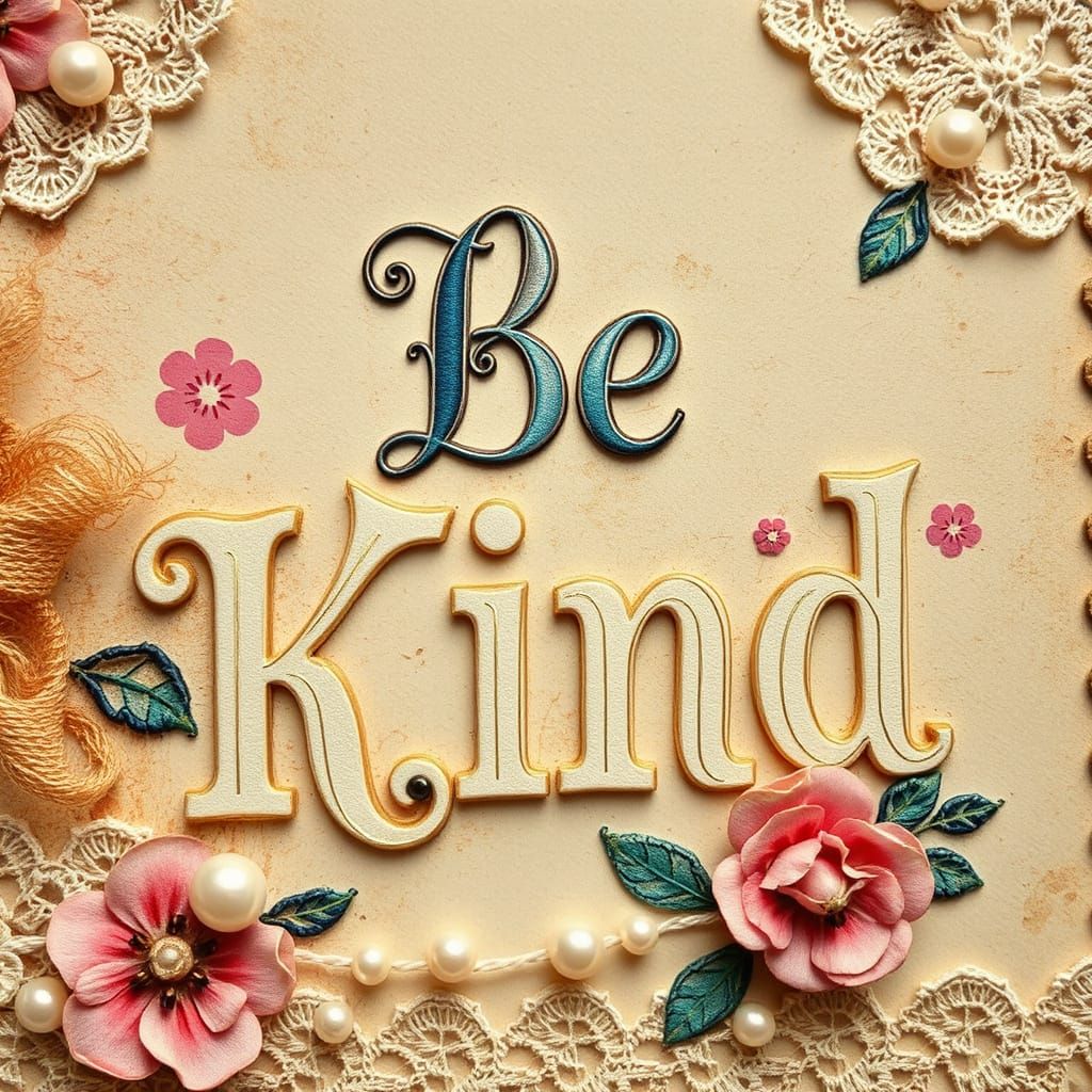 Whimsical Floral Fantasy in Antique Elegance