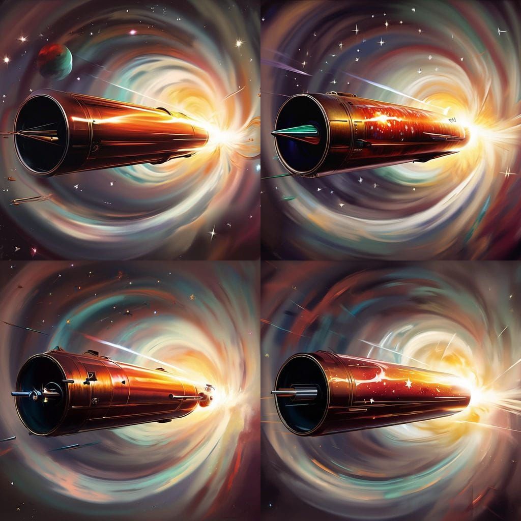 Stunning Superluminal Velocity in Abstract Oil Painting