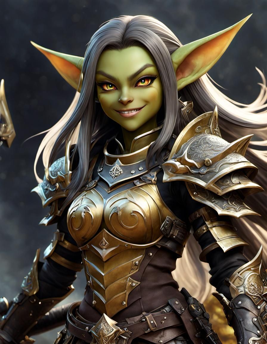 Sensuous Goblin Warrior on Grand Battlefield