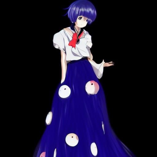 Grumpy Chick Rkgk: Expressive Anime Portrait with Smear Text...