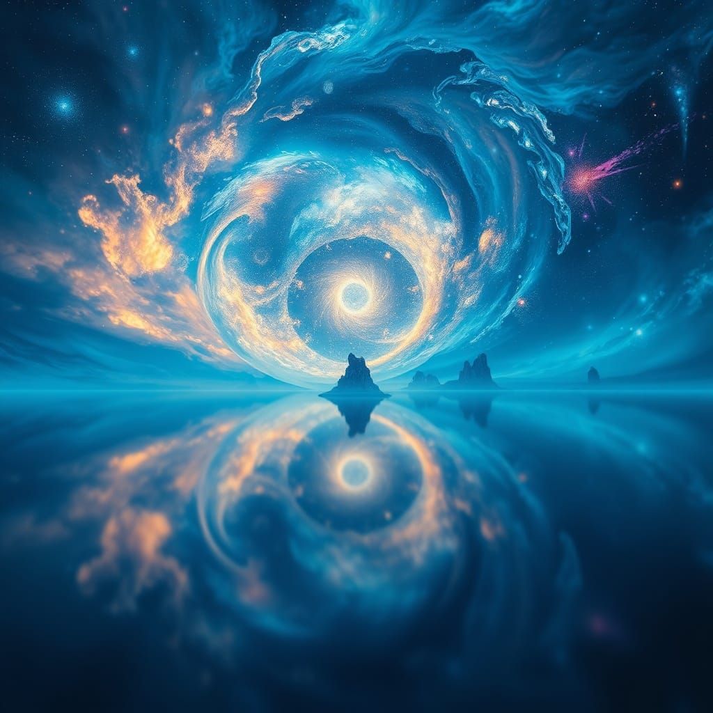 Blue Lake Fantasy Portal: Cosmic Wonders Reflected