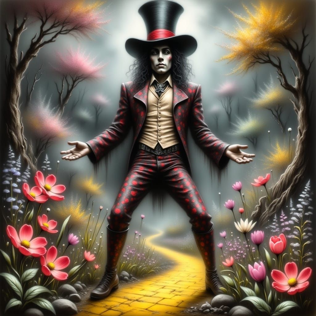 Alice Cooper in Wonderland on Yellow Brick Road