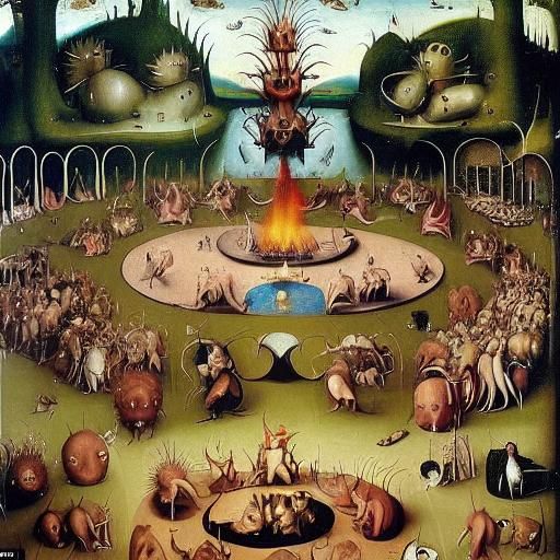 Hedgehog's Holographic Real Estate Dream: A Surreal Art Piec...