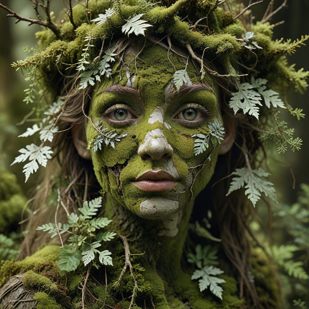 Mystical Forest Spirit Portrait