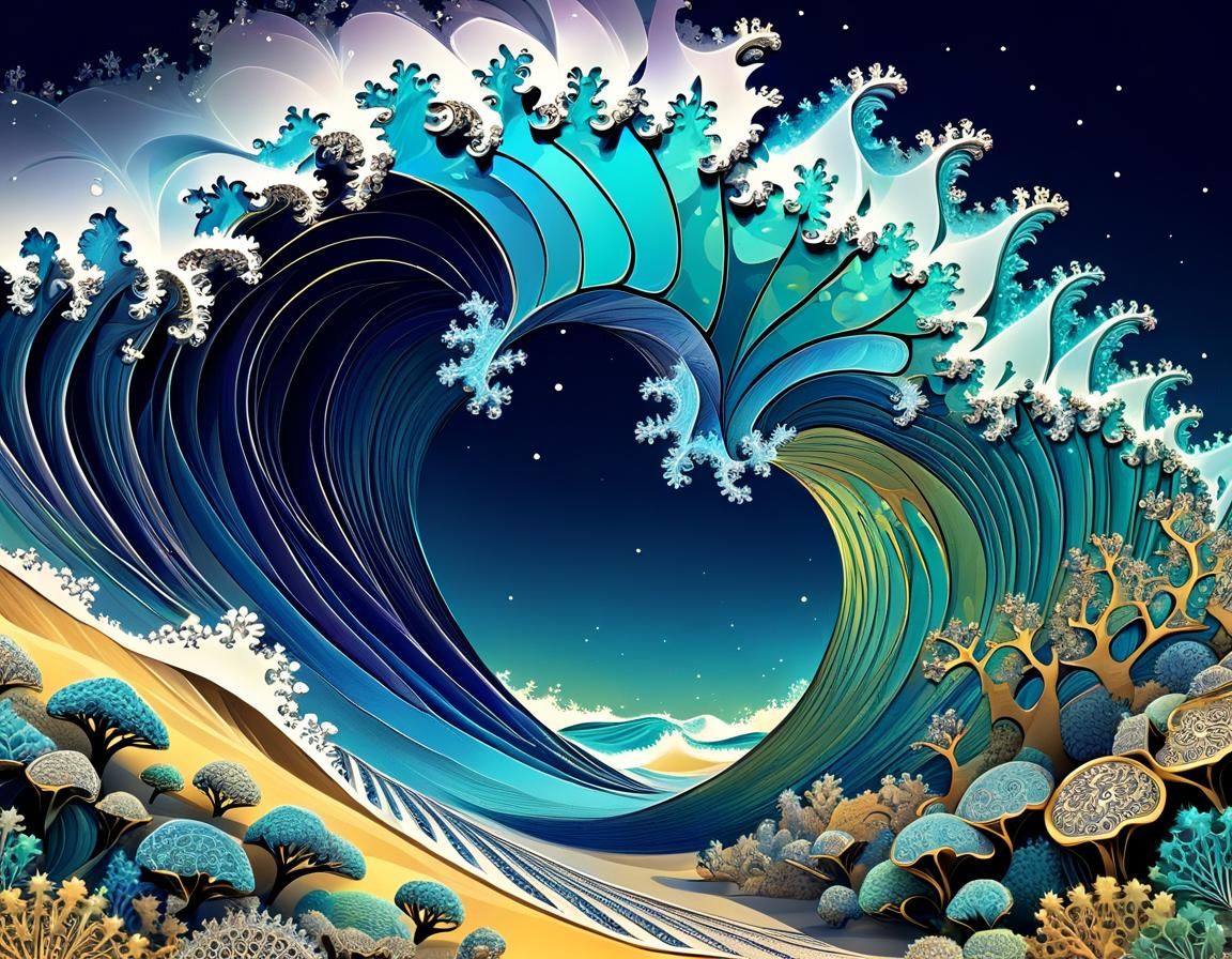 Night Owl in Word Land: Abstract Vector Art