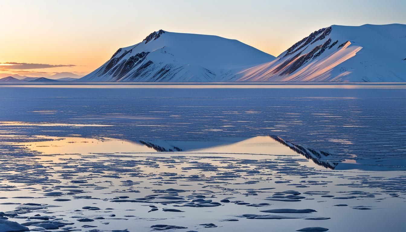 Arctic Sunset Beach: A Dreamlike Landscape