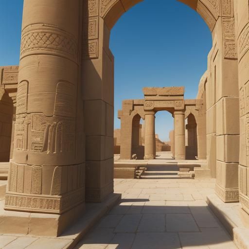 Majestic Ishtar Gate in Morning Sunlight