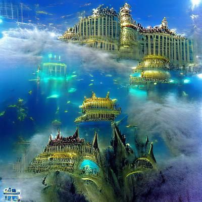 AI Image of the Sunken City of Atlantis