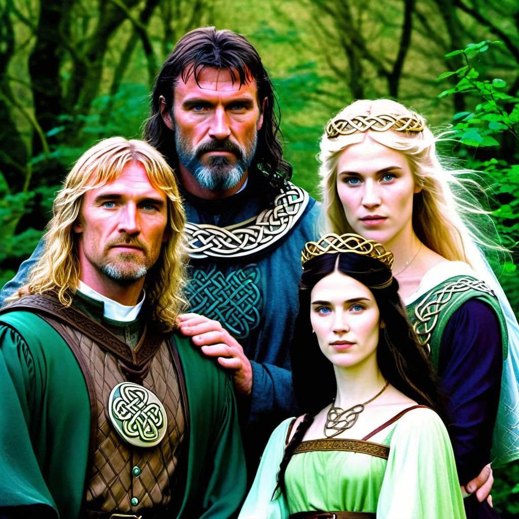 Celtic Family Portrait: Bran the Blessed and Titania