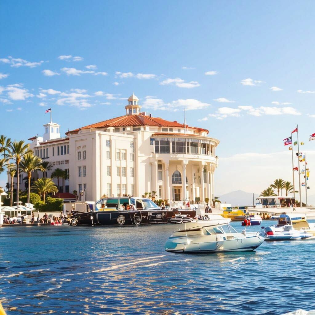1970s Lowrider on Catalina Island by the Casino