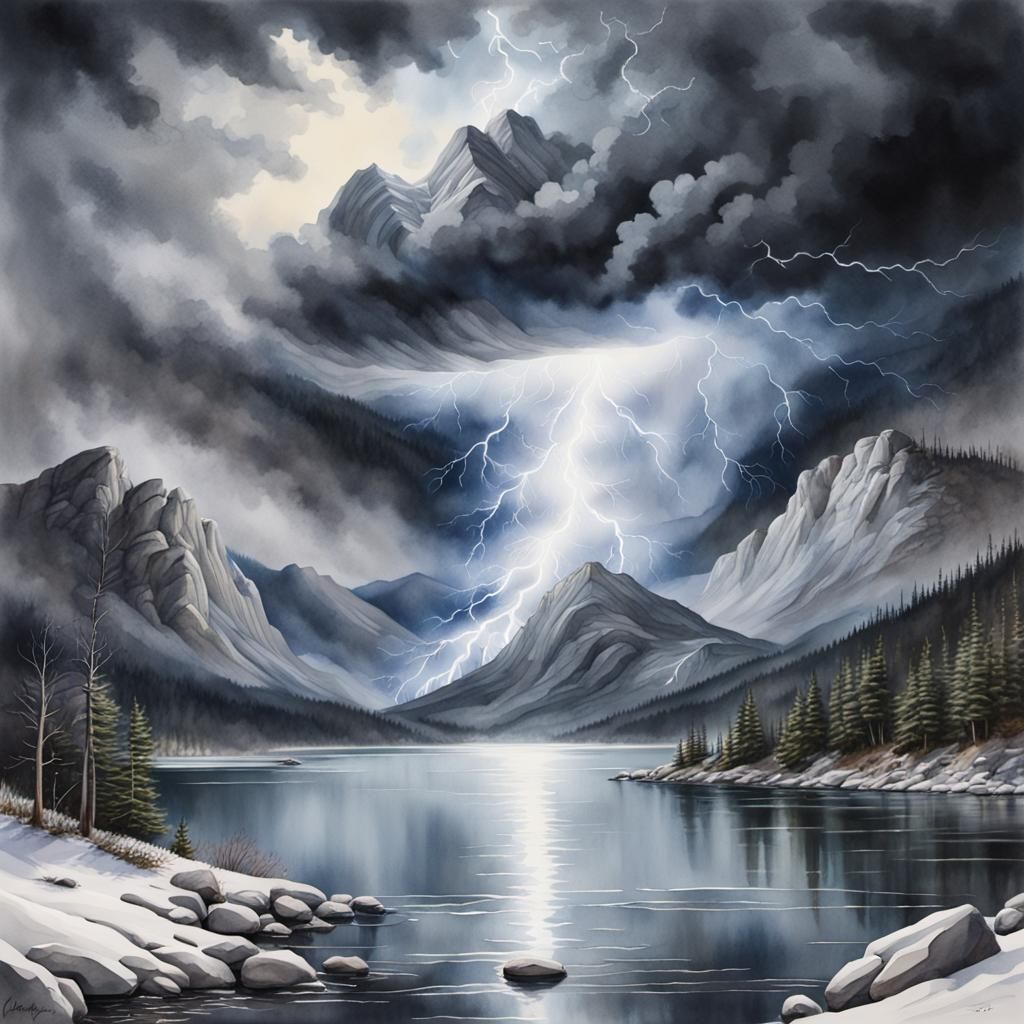 Storm in the mountains