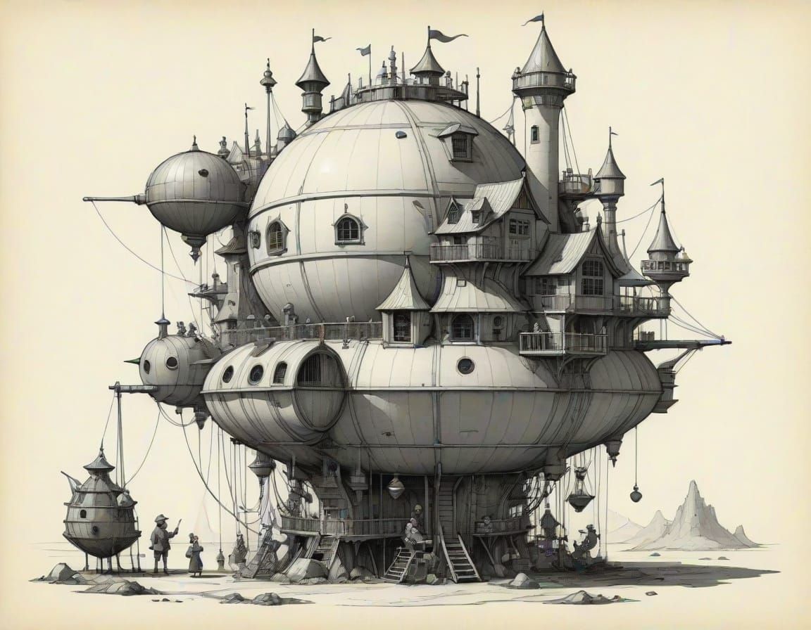 Fantastical Invention in Heath Robinson Style
