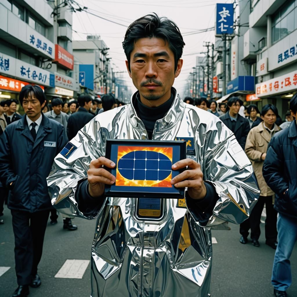 Futuristic Solar Panel with PS2 Launch Day