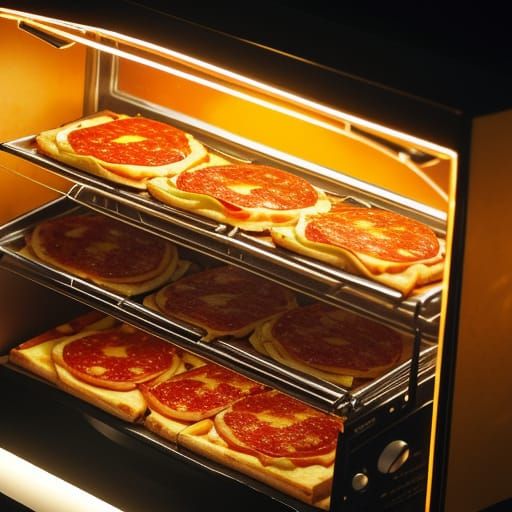 3D Diorama: Shoe Display with Pizza