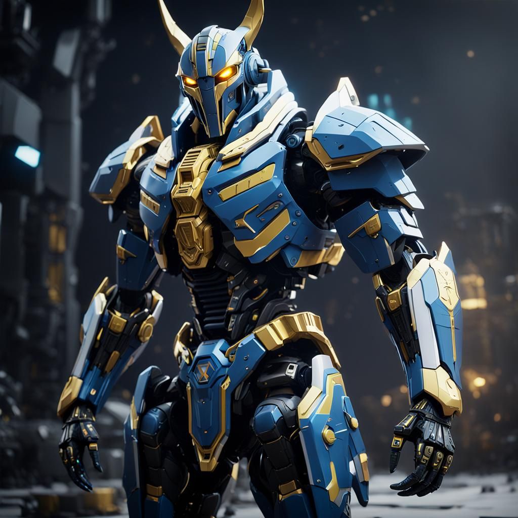 Futuristic Spartan Anubis Nephthys in Sci-Fi Style