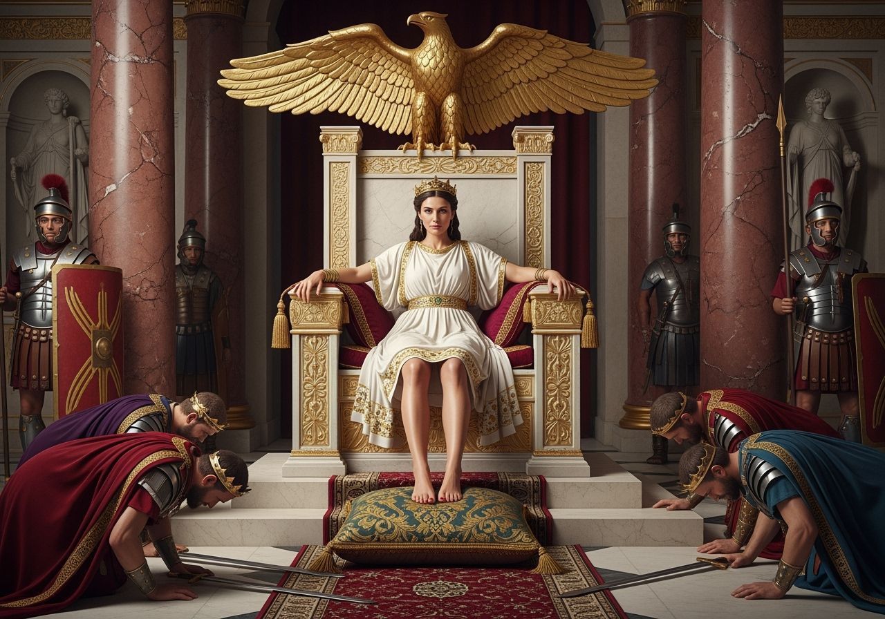 Empress Messalina on Colossal Throne