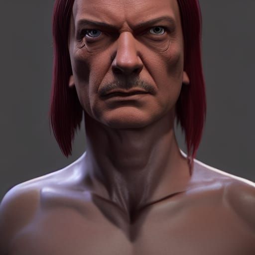 Sleazy Carnage Portrait in Biopunk Style