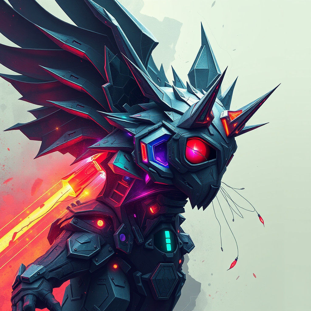 Paradox Catalyst Maximalist Abstract Composition