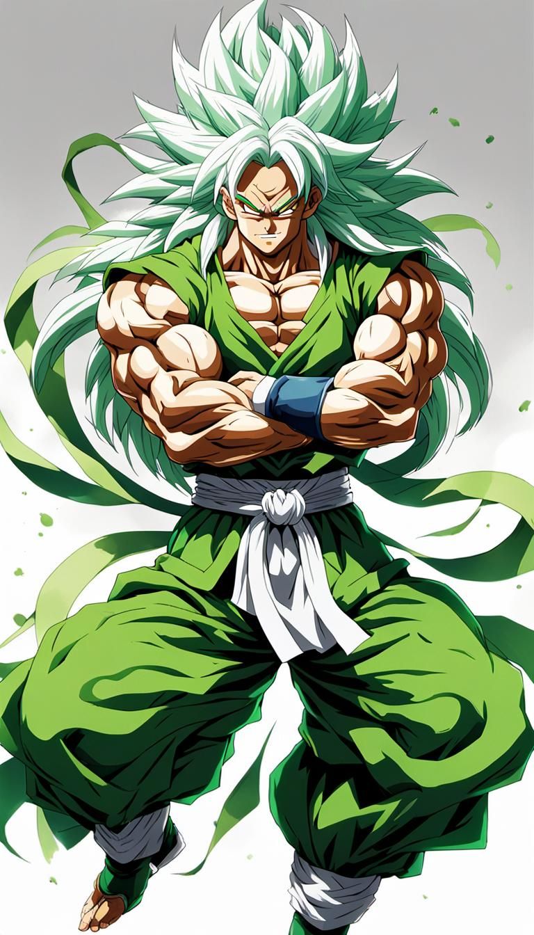 Anime Broly in Dragon Ball Z Style