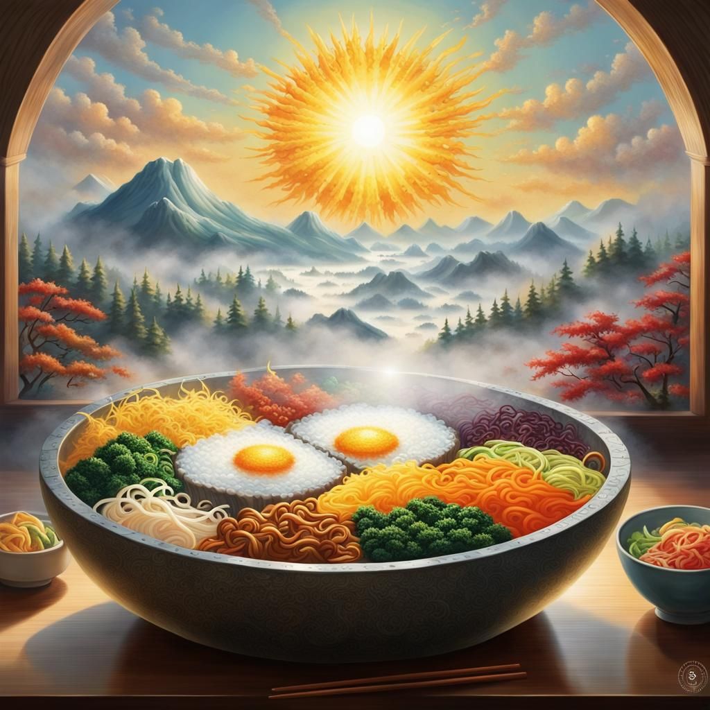 Bimbimbap plat Coréen