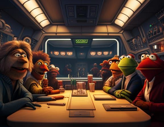 Star Wars cantina with Muppets?